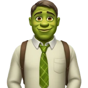 Preppy shrek sticker