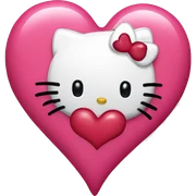 Hello kitty heart sticker