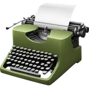 sage typewriter sticker