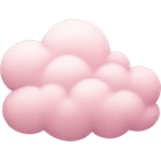 pastel pink cloud sticker
