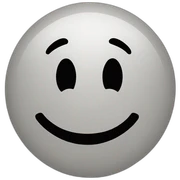Smiley face sticker