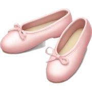 pale pink ballet shoes sticker
