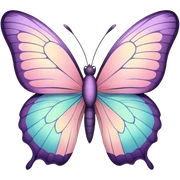 Pastel butterfly  sticker