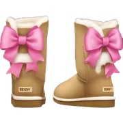 Bailey bow uggs with pink bows  sticker