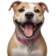 staffy smile sticker