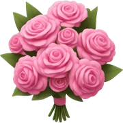 pink bouquet sticker