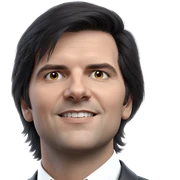 realistic portrait of a man sticker