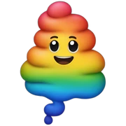 rainbow-poop sticker