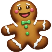 Gingerbread man sticker