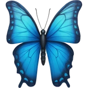 Mariposa azul  sticker