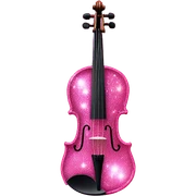 Pink glitter violin  sticker