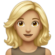 beautiful blond girl brown eyes sticker