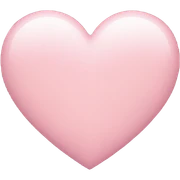 light pink heart sticker