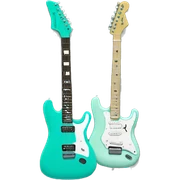 Turquoise electric guitar  sticker
