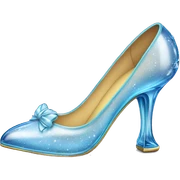 Cinderella glass shoes sticker
