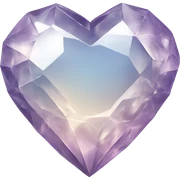 crystal heart sticker