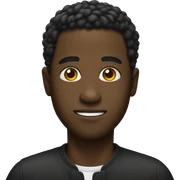 Small black man sticker