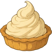 ghibli style cream pie sticker