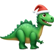 Christmas dinosaur  sticker