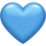 Blue heart sticker