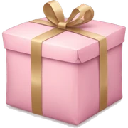 light pink package sticker