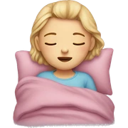 Girl sleep sticker