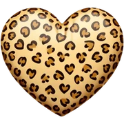 cuore leopardato  sticker