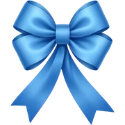 fiocco blu  sticker