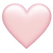 light pink heart sticker