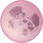 pastel pink moon sticker