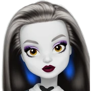 portrait of a girl with makeup sticker