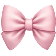 pale pink bow sticker
