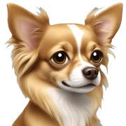 Chihuahua Long Hair Brown sticker