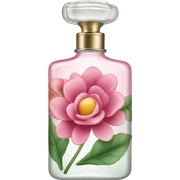 floral patterned perfume bottle sticker