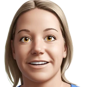 portrait of smiling girl sticker