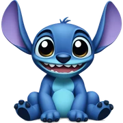 Stitch sitting sticker