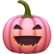 Pink pumpkin sticker
