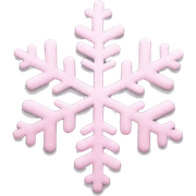 pastel pink snowflake  sticker