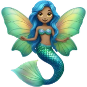 Mermaid with wings sticker