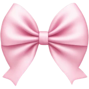 Light pink bow sticker