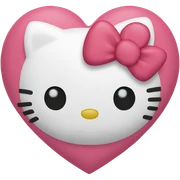hello kitty heart sticker
