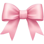 light pink ribbon bow sticker