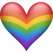 rainbow heart sticker