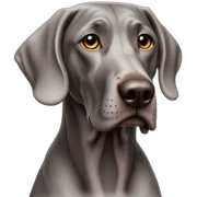 weimaraner funny sticker