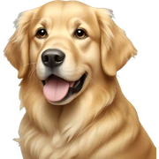 A golden Retriever  sticker