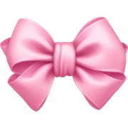 Baby pink bow sticker