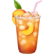 peach iced tea sticker