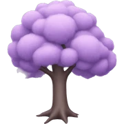 Pastel purple tree sticker