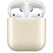 Cream colored AirPods sticker
