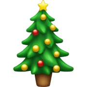 Christmas tree sticker